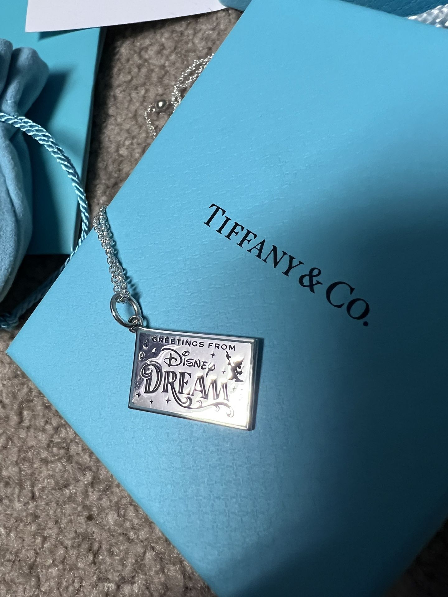 Tiffany & Co. Disney Dream Postcard Necklace