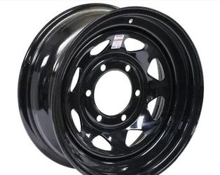 Dexstar Steel Spoke Trailer Wheel - 15" x 6" Rim - 6 on 5-1/2 - Black
