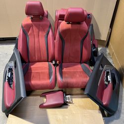 2023 2024 2025 ACURA INTEGRA FRONT AND REAR RED SEATS WITH DOOR PANELS 