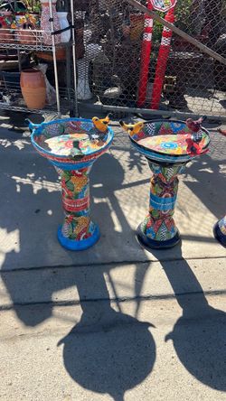 Talavera bird feeder or baths on sale $100.00 each one today only