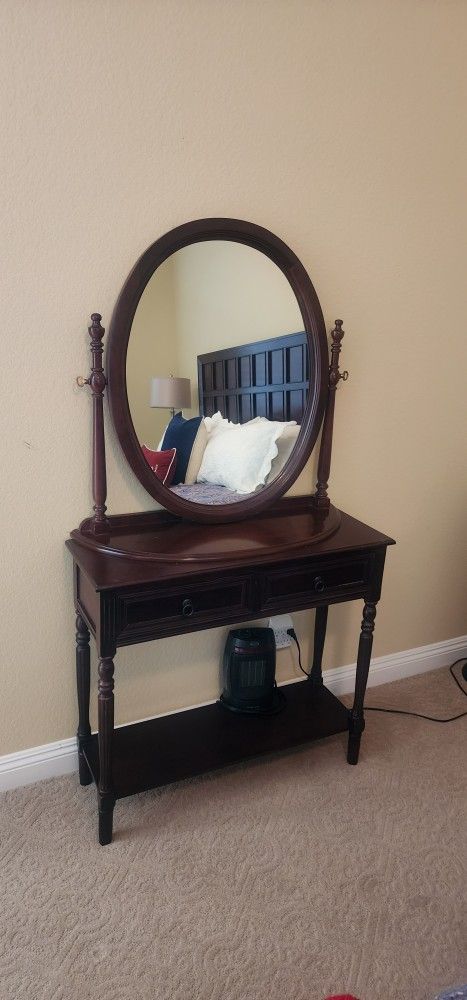 Vanity Table and Mirror