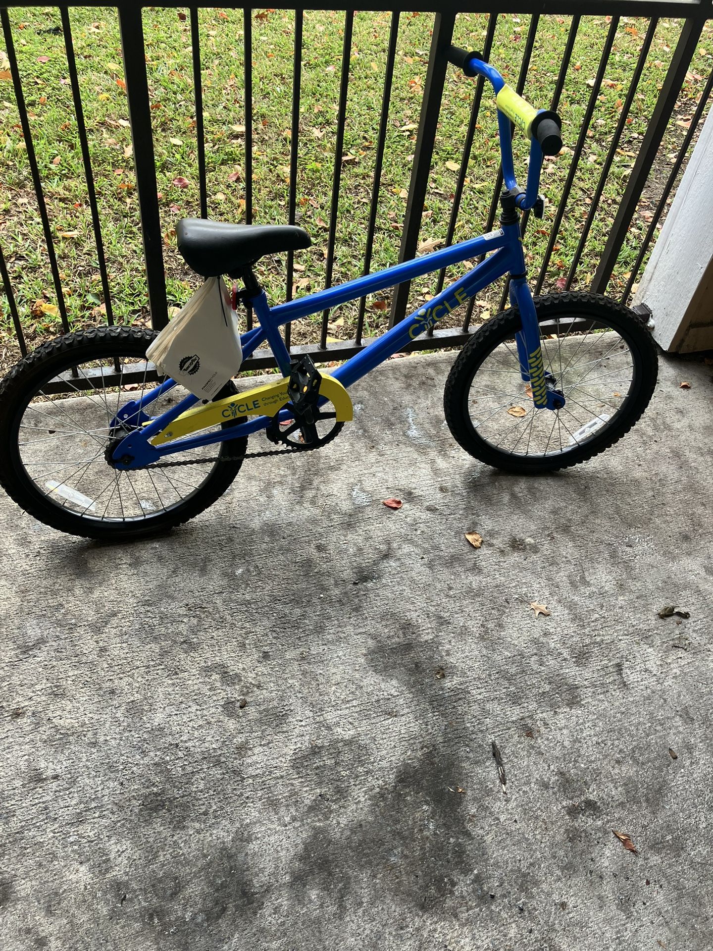 Kids Circle Bike Blue And Yellow