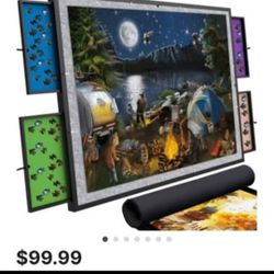 BRAND NEW..QUOKKA 1500 Pieces Puzzle Board with Drawers - 32" x 26"