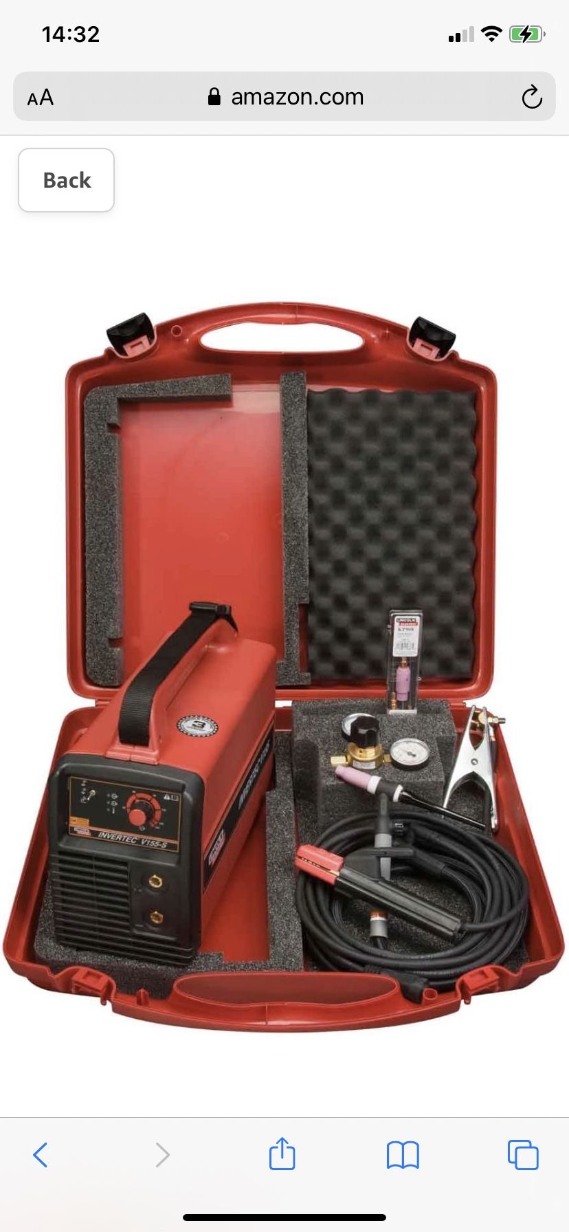 Lincoln Electric Invertec V155-Ready-Pak 120/230V TIG Welder