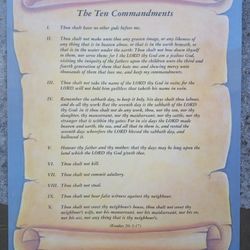 10 Commandments Poster