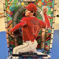 Shohei Ohtani Dodgers Stained Glass Prizm