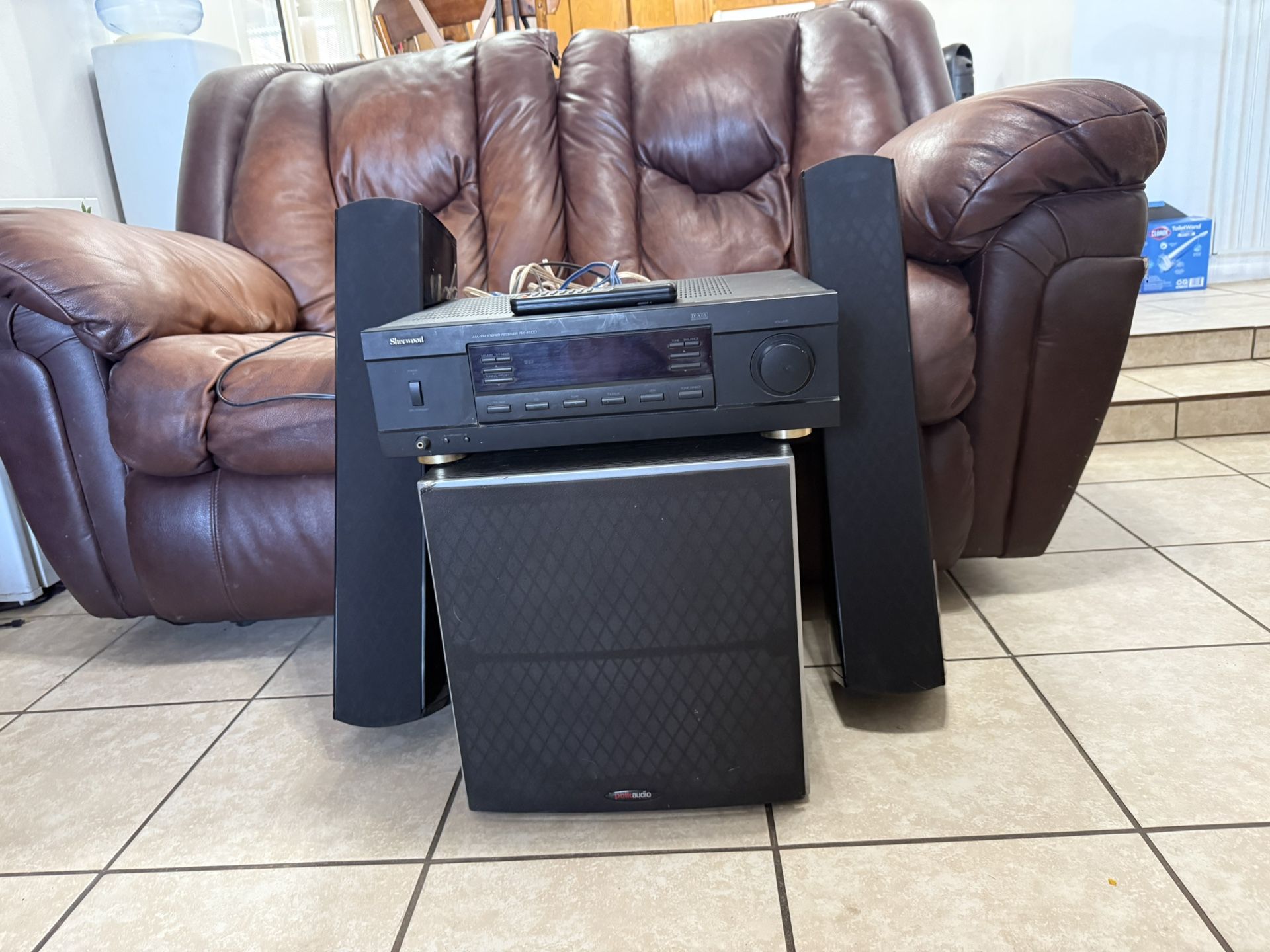 Sherwood Receiver Polk Audio Speakers And Subs
