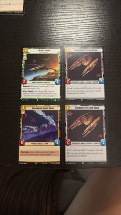 Star Wars Unlimited Trading Cards Lot of 4