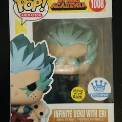 Funko Pop! MHA Infinite Deku with Eri #1008 GITD Funko Shop Exclusive 