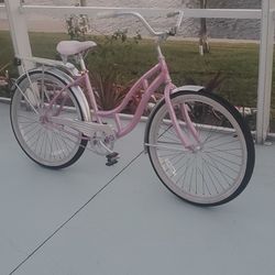Light powder pink Beach Cruiser Bicycle