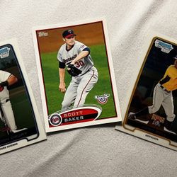 3 Baseball Cards 