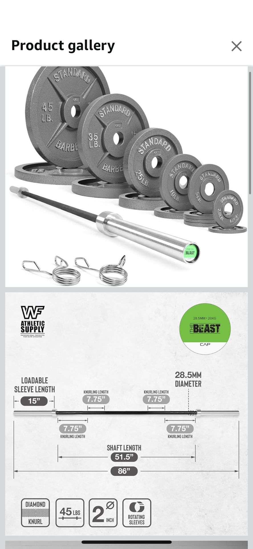 Weight Set With Bench