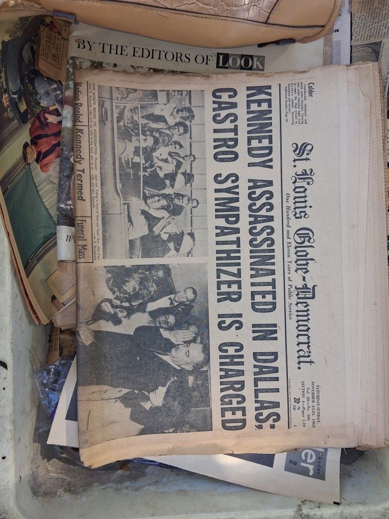 Kennedys Assassination Newspaper