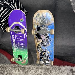 Two skateboards