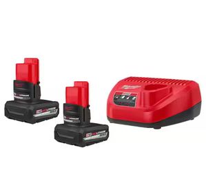 Milwaukee M12 batteries and charger