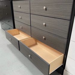 Eight Drawers With Rails Dresser 