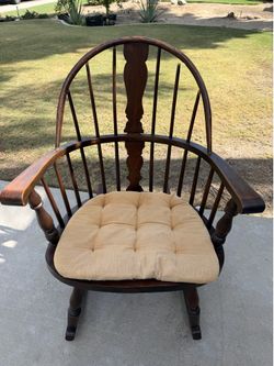 Vintage Windsor Hoop Back Rocking Chair