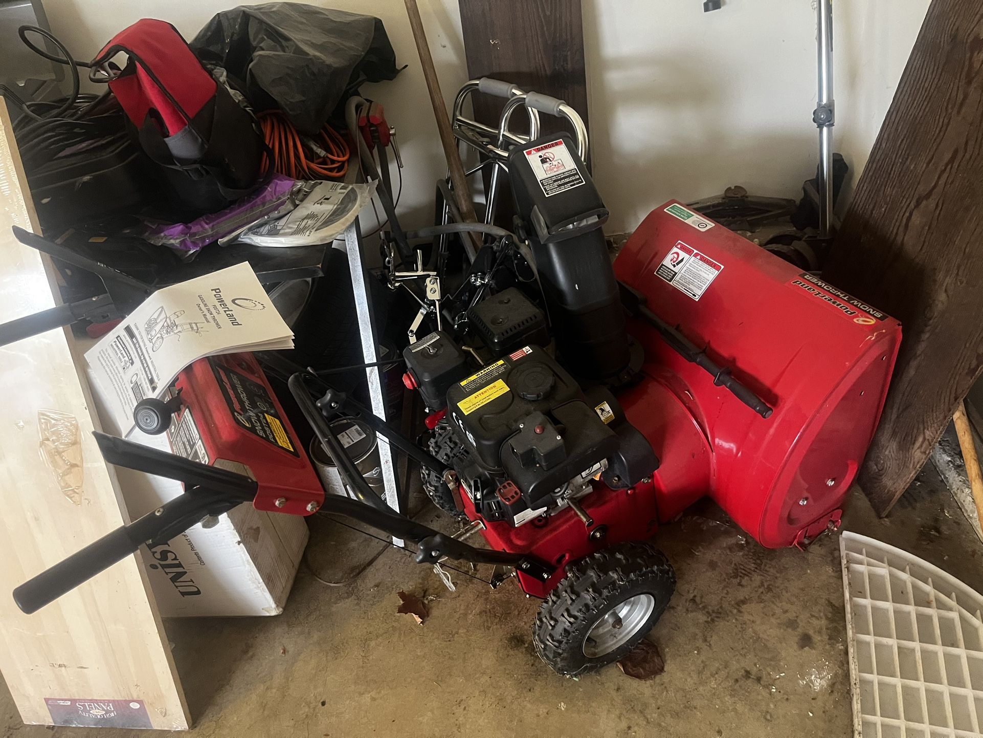 Lawnmower and snowblower,… Haven’t been used in a while, but when we did use them, they worked fine