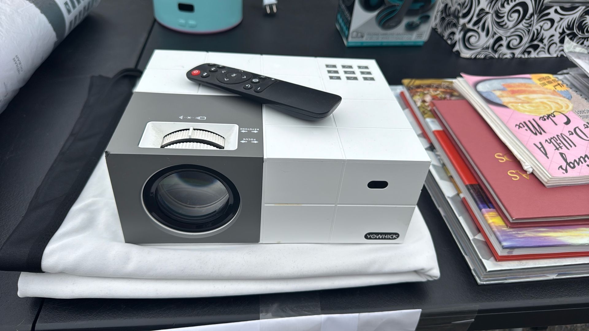Projector And Fabric Screen