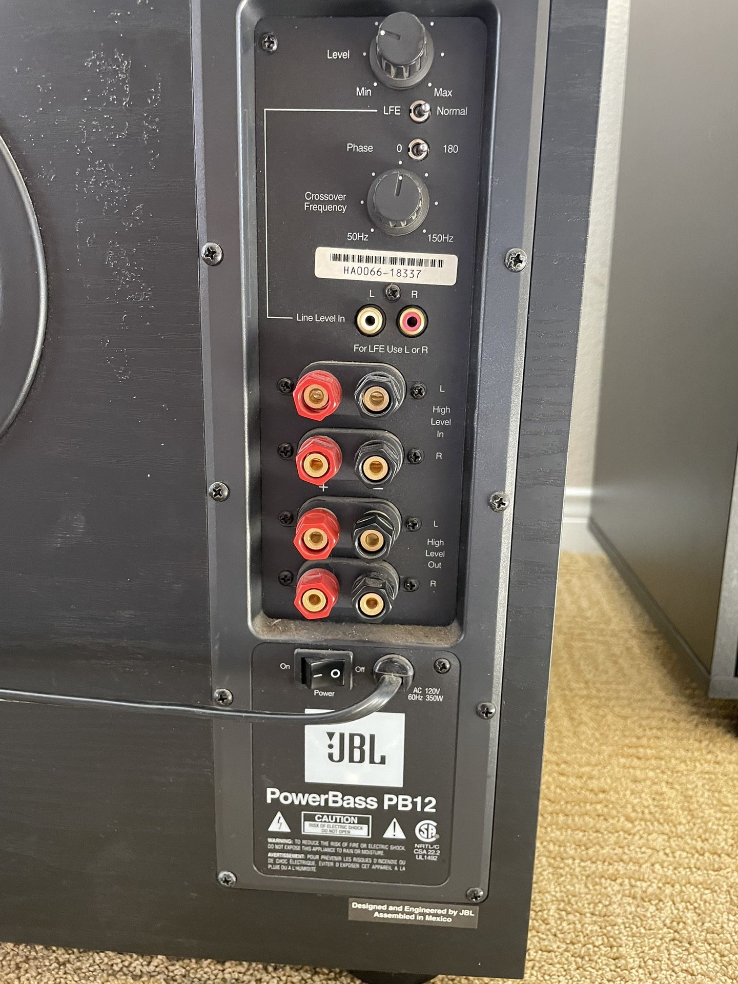 JBL POWERBASS PB12 Home Subwoofer for Sale in Rowland Heights, CA OfferUp