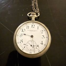 Oberlin Bros Co Fresno cal 19th Century Pocket Watch Very Rare Sterling Case 