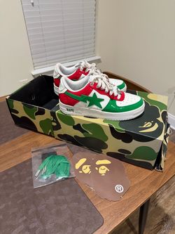 Bapesta Green x Red