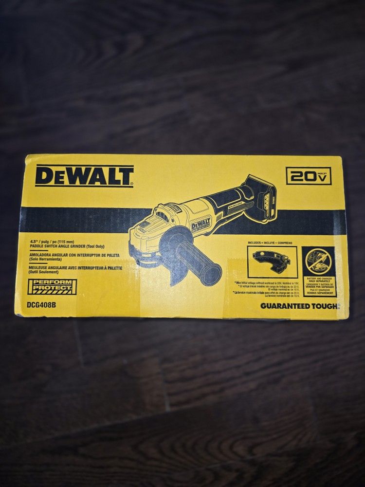  Dewalt MAX Cordless 4-1/2 in. Paddle-Switch Grinder dcg408b