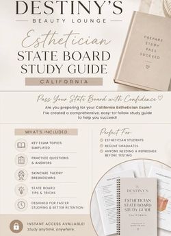 Esthetician state board exam