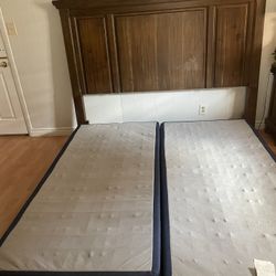 King Size Complete Solid Wood Bedroom Set From Ashley