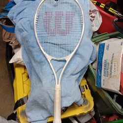 White And Purple Wilson Tennis Racket 