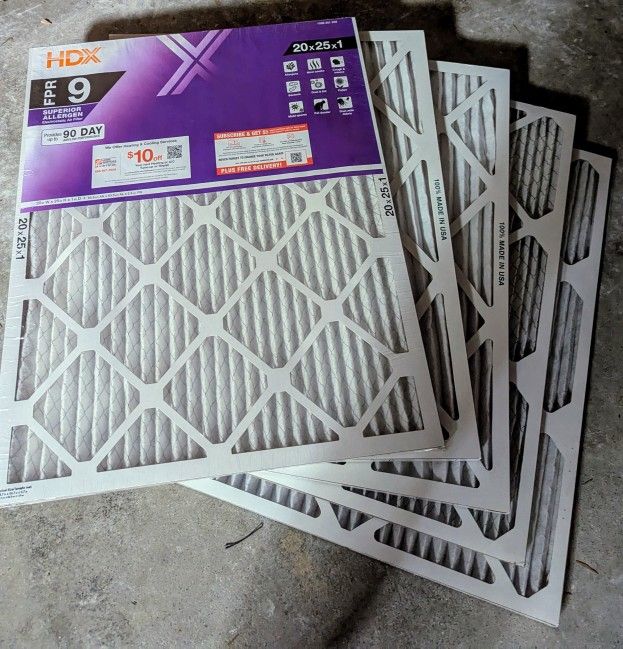 20x25x1 HVAC Filter 5 Count