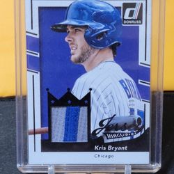 2016 Donruss Kris Bryant Jersey Kings Gold /10 Patch Game Used