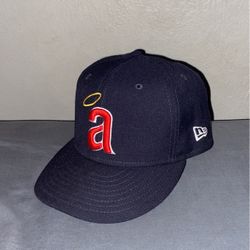 Old School Logo Angels Fitted Hat
