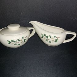 Sugar Bowl and Creamer