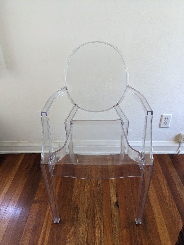 Two Transparent Dining Chairs
