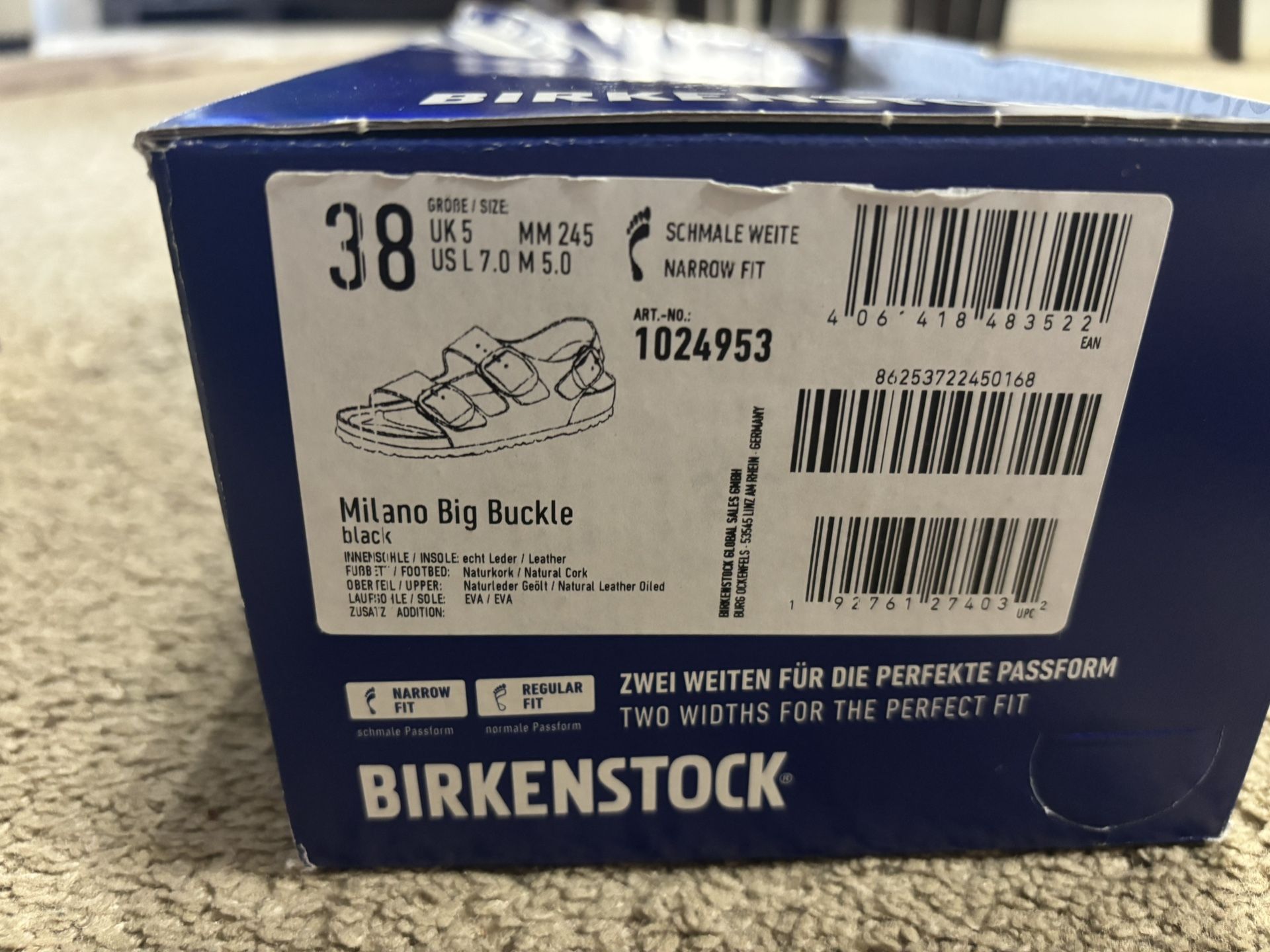 Birkenstock Milano Big Buckle * Brand New *