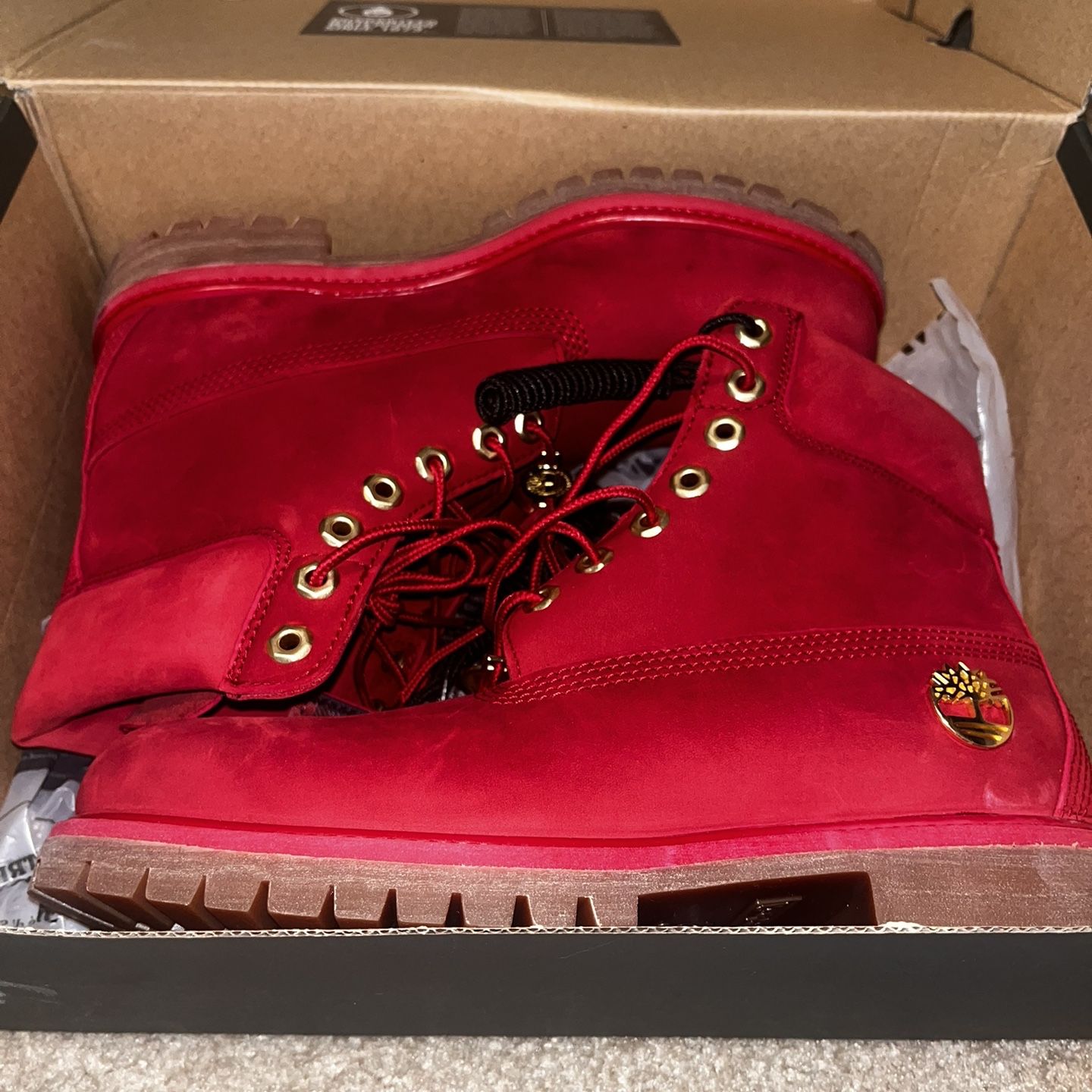 Ruby inground red timberlands mens