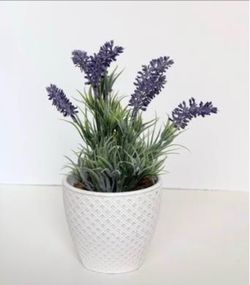 10inch faux lavender home decor plant