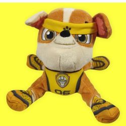Paw Patrol Nickelodeon, Plush Rubble 7in Bull Dog  Stuffed Animal