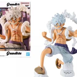 Monkey D. Luffy Gear 5 Grandista Figure One Piece 8" Statue Banpresto Bandai
