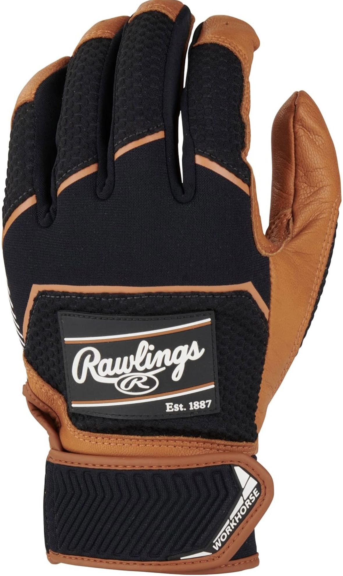 Rawlings Adult Workhorse Batting gloves Black