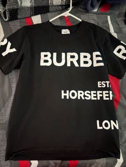 Black and White burberry shirt size xl