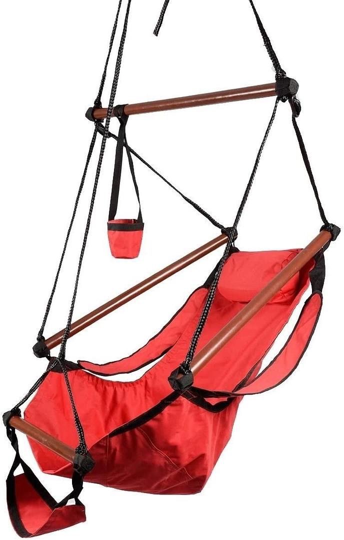 Hammock Hanging Chair Air Deluxe Sky Swing Outdoor Chair Solid Wood