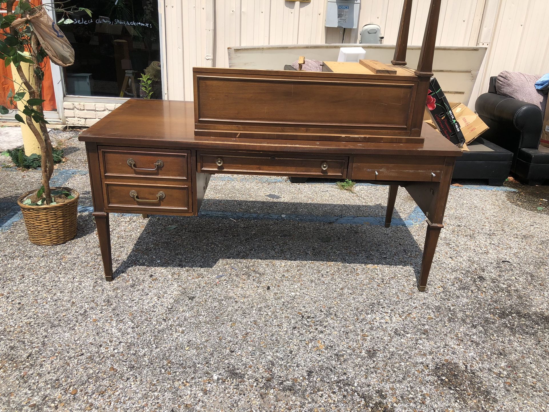 Antiques Wood Desk