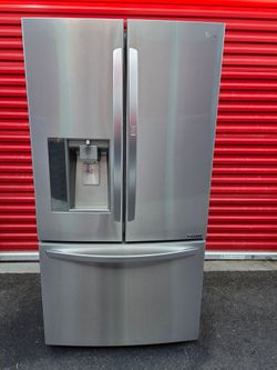 NICE LG STAINLESS STEEL FRIDGE