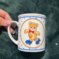 Teddy Bear With Roller skates & Bow tie Mug