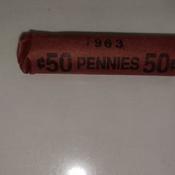 1963  Penny Roll , First National Bank , Texas