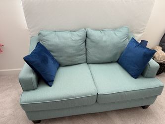 Teal Fabric Loveseat ($160 OR BEST OFFER! )