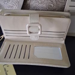 New Wallet-cream Color $10