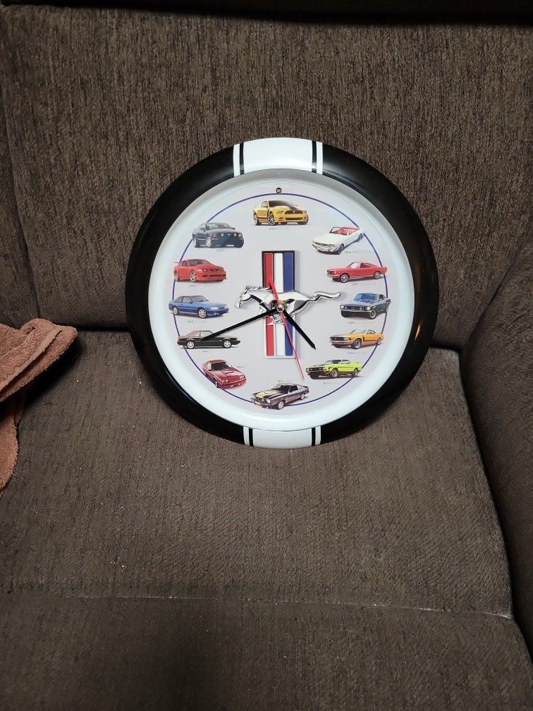 Ford Mustang Wall Clock